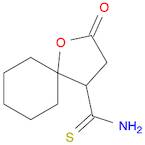 1-Oxaspiro[4.5]decane-4-carbothioamide, 2-oxo-