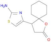 1-Oxaspiro[4.5]decan-2-one, 4-(2-amino-4-thiazolyl)-