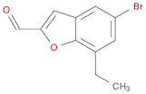 2-Benzofurancarboxaldehyde, 5-bromo-7-ethyl-