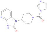 2H-Imidazo[4,5-b]pyridin-2-one, 1,3-dihydro-1-[1-(1H-imidazol-1-ylcarbonyl)-4-piperidinyl]-