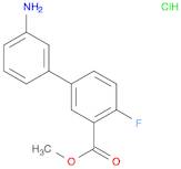 [1,1'-Biphenyl]-3-carboxylic acid, 3'-amino-4-fluoro-, methyl ester, hydrochloride (1:1)