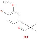 Cyclopropanecarboxylic acid, 1-(4-bromo-3-methoxyphenyl)-