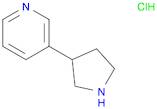 Pyridine, 3-(3-pyrrolidinyl)-, hydrochloride (1:1)