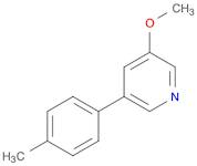 Pyridine, 3-methoxy-5-(4-methylphenyl)-