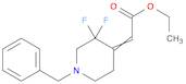 Acetic acid, 2-[3,3-difluoro-1-(phenylmethyl)-4-piperidinylidene]-, ethyl ester