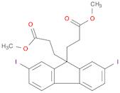 9H-Fluorene-9,9-dipropanoic acid, 2,7-diiodo-, 9,9-dimethyl ester