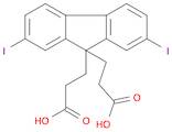 9H-Fluorene-9,9-dipropanoic acid, 2,7-diiodo-