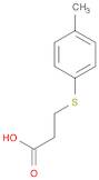 Propanoic acid, 3-[(4-methylphenyl)thio]-