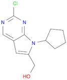 7H-Pyrrolo[2,3-d]pyrimidine-6-methanol, 2-chloro-7-cyclopentyl-