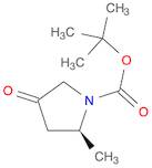 1-Pyrrolidinecarboxylic acid, 2-methyl-4-oxo-, 1,1-dimethylethyl ester, (2S)-