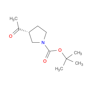 1-Pyrrolidinecarboxylic acid, 3-acetyl-, 1,1-dimethylethyl ester, (3R)-