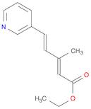 2,4-Pentadienoic acid, 3-methyl-5-(3-pyridinyl)-, ethyl ester, (2E,4E)-