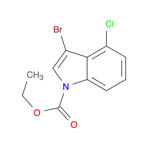 1H-Indole-1-carboxylic acid, 3-bromo-4-chloro-, ethyl ester