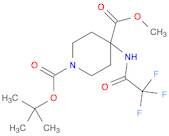 1,4-Piperidinedicarboxylic acid, 4-[(2,2,2-trifluoroacetyl)amino]-, 1-(1,1-dimethylethyl) 4-meth...