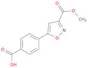 3-Isoxazolecarboxylic acid, 5-(4-carboxyphenyl)-, 3-methyl ester