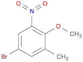 Benzene, 5-bromo-2-methoxy-1-methyl-3-nitro-