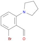 Benzaldehyde, 2-bromo-6-(1-pyrrolidinyl)-