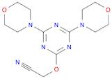 Acetonitrile, 2-[(4,6-di-4-morpholinyl-1,3,5-triazin-2-yl)oxy]-