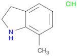 1H-Indole, 2,3-dihydro-7-methyl-, hydrochloride (1:1)