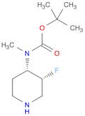 Carbamic acid, N-[(3R,4S)-3-fluoro-4-piperidinyl]-N-methyl-, 1,1-dimethylethyl ester, rel-