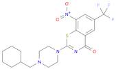 4H-1,3-Benzothiazin-4-one, 2-[4-(cyclohexylmethyl)-1-piperazinyl]-8-nitro-6-(trifluoromethyl)-