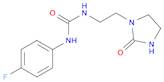 Urea, N-(4-fluorophenyl)-N'-[2-(2-oxo-1-imidazolidinyl)ethyl]-