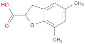 2-Benzofurancarboxylic acid, 2,3-dihydro-5,7-dimethyl-