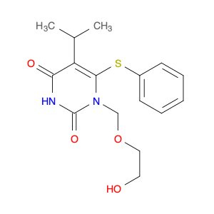 2,4(1H,3H)-Pyrimidinedione, 1-[(2-hydroxyethoxy)methyl]-5-(1-methylethyl)-6-(phenylthio)-