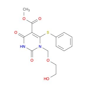 5-Pyrimidinecarboxylic acid, 1,2,3,4-tetrahydro-1-[(2-hydroxyethoxy)methyl]-2,4-dioxo-6-(phenylthi…