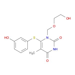 2,4(1H,3H)-Pyrimidinedione, 1-[(2-hydroxyethoxy)methyl]-6-[(3-hydroxyphenyl)thio]-5-methyl-