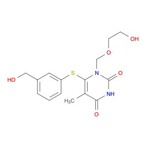 2,4(1H,3H)-Pyrimidinedione, 1-[(2-hydroxyethoxy)methyl]-6-[[3-(hydroxymethyl)phenyl]thio]-5-methyl-