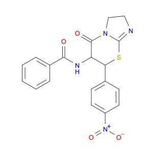 Benzamide, N-[2,3,6,7-tetrahydro-7-(4-nitrophenyl)-5-oxo-5H-imidazo[2,1-b][1,3]thiazin-6-yl]-