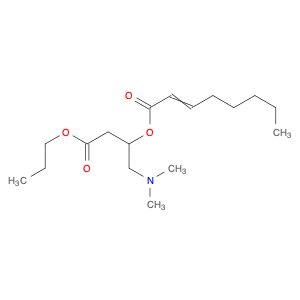 Octenoic acid, 1-[(dimethylamino)methyl]-3-oxo-3-propoxypropyl ester (9CI)
