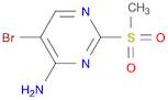 4-Pyrimidinamine, 5-bromo-2-(methylsulfonyl)-