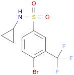 Benzenesulfonamide, 4-bromo-N-cyclopropyl-3-(trifluoromethyl)-