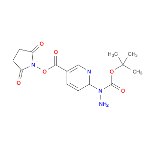 3-Pyridinecarboxylic acid, 6-[1-[(1,1-dimethylethoxy)carbonyl]hydrazinyl]-, 2,5-dioxo-1-pyrrolid...