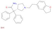 3-Pyrrolidineacetamide, 1-[2-(2,3-dihydro-5-benzofuranyl)ethyl]-α,α-diphenyl-, hydrobromide (1:1),…