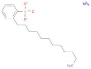 Benzenesulfonic acid, dodecyl-, ammonium salt (1:1)