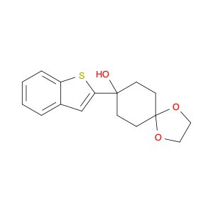 1,4-Dioxaspiro[4.5]decan-8-ol, 8-benzo[b]thien-2-yl-