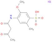 Benzenesulfonic acid, 4-[(1,3-dioxobutyl)amino]-5-methoxy-2-methyl-, sodium salt (1:1)