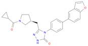 3H-1,2,4-Triazol-3-one, 4-[4-(5-benzofuranyl)phenyl]-5-[[(3S)-1-(cyclopropylcarbonyl)-3-pyrrolidin…