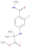 Alanine, N-[3-fluoro-4-[(methylamino)carbonyl]phenyl]-2-methyl-, methyl ester