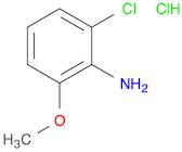 Benzenamine, 2-chloro-6-methoxy-, hydrochloride (1:1)