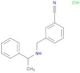 Benzonitrile, 3-[[(1-phenylethyl)amino]methyl]-, hydrochloride (1:1)