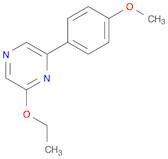 Pyrazine, 2-ethoxy-6-(4-methoxyphenyl)-