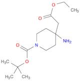 4-Piperidineacetic acid, 4-amino-1-[(1,1-dimethylethoxy)carbonyl]-, ethyl ester