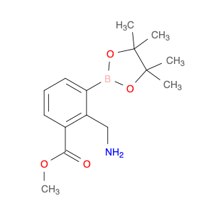 Benzoic acid, 2-(aminomethyl)-3-(4,4,5,5-tetramethyl-1,3,2-dioxaborolan-2-yl)-, methyl ester