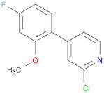 Pyridine, 2-chloro-4-(4-fluoro-2-methoxyphenyl)-