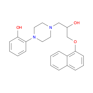 1-Piperazineethanol, 4-(2-hydroxyphenyl)-α-[(1-naphthalenyloxy)methyl]-