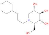 3,4,5-Piperidinetriol, 1-(3-cyclohexylpropyl)-2-(hydroxymethyl)-, (2R,3R,4R,5S)-